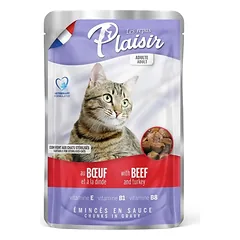 Plaisir Cat jautienos & kalakutienos maišelis 100 g