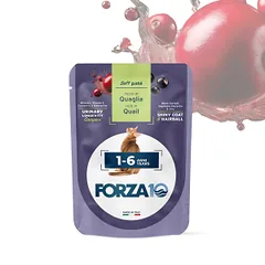 Forza 10 Adult paštetas katėms 1-6 m., su putpelių mėsa, 80 g
