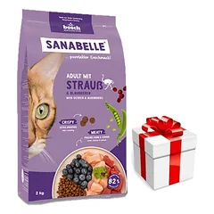 BOSCH Sanabelle Adult Ostrich 8kg + Staigmena katei