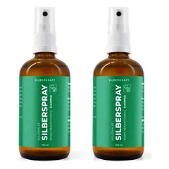 Silberkraft koloidinio sidabro purškiklis – priežiūros purškiklis kailiui ir odai, 2 x 100 ml — 2 nuotrauka