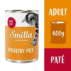 Smilla paukštienos indeliai drėgnas maistas katėms 6 x 400 g — 5 nuotrauka