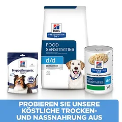 Hill's Prescription Diet d/d Food Sensitivities su antiena ir ryžiais, sausas maistas šunims — 5 nuotrauka