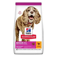 Hills Science Plan Dog Senior 11+ Small & MINI Breed sausas maistas mažų veislių šunims su vištiena, 1.5 kg
