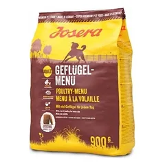 Josera Poultry Menu sausas maistas suaugusiems šunims su paukštiena, 900 g