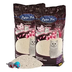 Lyra Pet® SilverCat bentonito kraikas katėms su aktyvintomis anglimis, 2 x 15 L — 2 nuotrauka