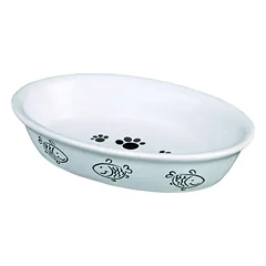 Trixie Cat Bowl Ovalus keraminis dubuo katėms, 0.2 l, 15×10 cm — 4 nuotrauka