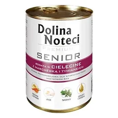 Dolina Noteci PREMIUM Senior veršiena su morkomis ir čiobreliu 400g x6