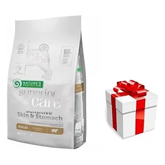 Natures Protection  Sensitive Skin & Stomach Adult Small Breed  1,5kg + STAIGMENA ŠUNIUI