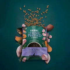 Šalto spaudimo maistas šunims senjorams ir dietiniams poreikiams su kalakutiena – Tribal Fresh Pressed Senior/Light Turkey, 12 kg — 3 nuotrauka