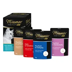 Miamor Feine Filets Mini Pouch drėgnas maistas katėms, ekonominė pakuotė 32 x 50 g — 5 nuotrauka