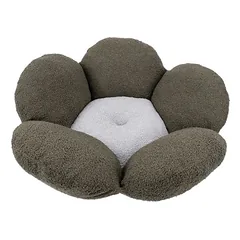 Ferplast minkštas guolis Fiore Bouclé, žalias / pilkas, Ø 64 x H 21 cm — 2 nuotrauka