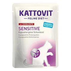 Kattovit Sensitive Pouches 24 x 85 g, drėgnas maistas katėms — 2 nuotrauka