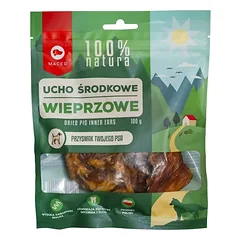 MACED 100 % Natura vidurinė kiaulės ausis, 100 g