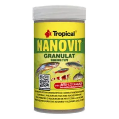 Tropical Nanovit Granulat pašaras žuvims ir mailiams - Pet24