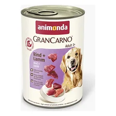 Animonda GranCarno Adult Beef + Lamb: konservai šunims su šviežia jautiena ir ėriena, 400 g