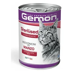 Gemon Wet Cat Chunkies Adult With Beef konservai suaugusioms katėms su jautiena, 415 g