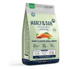 Marly & Dan sausas maistas mažų veislių jauniems šuniukams su lašiša - Puppy & Junior Small Breed, 4 kg — 1 nuotrauka