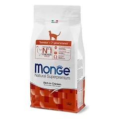 MONGE sausas pašaras senjorėms katėms, 400 g