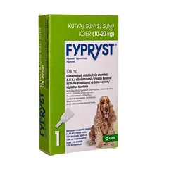 FYPRYST užlašinamasis tirpalas nuo parazitų 10-20 kg šunims, 134 mg nuotrauka