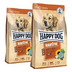 HAPPY DOG NaturCroq jautiena / ryžiai 30 kg (2 x 15 kg)