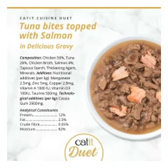 Catit Cuisine Duet konservai katėms su tunu ir lašiša, 75 g — 3 nuotrauka