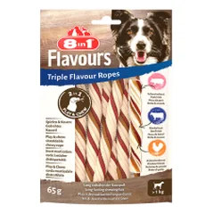 8in1 Flavours trigubo skonio lazdelės skanėstai šunims, 65 g