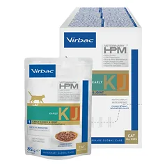 Virbac KJ1 Veterinarinis Šlapias kačių maistas inkstų ir sąnarių priežiūrai 12×85 g