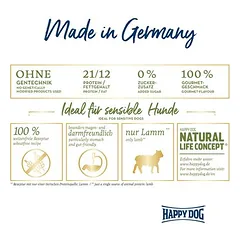 Happy Dog Supreme Sensible Neuseeland sausas maistas šunims, < 1,4 kg — 2 nuotrauka
