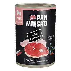PAN MIĘSKO Kalak su šonine drėgna maistas šuniukams 400 g