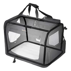 Augintinio transportavimo dėžė, 102 x 69 x 69 cm, juoda — 2 nuotrauka