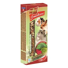 VITAPOL SMAKERS SKANĖSTAS TRIUŠIAMS IR GRAUŽIKAMS SU DARŽOVĖMIS 90G (2 VNT) — 2 nuotrauka