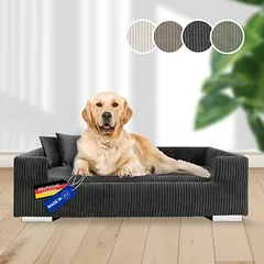 Rohrschneider minkšta sofa šunims su chromuotomis kojelėmis