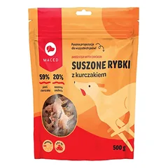 MACED Džiovinta žuvis su vištiena 500 g