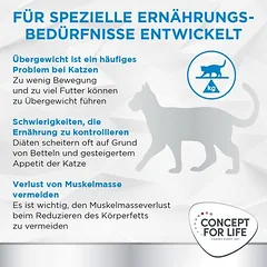 Concept for Life Veterinary Diet Weight Control sausas maistas katėms, < 1,4 kg — 5 nuotrauka