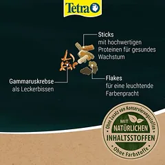 Tetra Pond Goldfish Mix lesalas tvenkinio žuvims, Dvigubas paketas 2 x 4 l — 3 nuotrauka
