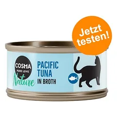Cosma Nature Ramiojo vandenyno tunas, drėgnas maistas katėms, pavienė skardinė 70 g