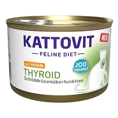 Kattovit Feline Diet Thyroid su višta, drėgnas maistas katėms