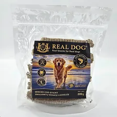 Real Dog Snacks Minced Cod Sticks 200 g — 4 nuotrauka