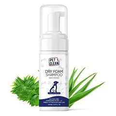Pet Clean Dry Foam Shampoo Neem Aloevera sausas putų šampūnas šunims ir katėms, 150 ml