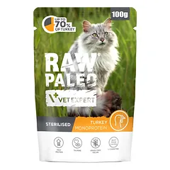 Raw Paleo sterilised Turkey pouch 100g