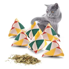 Canadian Cat Company Schmusekissen 6er-Set Katzenminze Pyramide XL