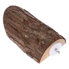 TIAKI medinė platforma su žieve, ovali, apie B 8 x H 4 x L 17 cm — 4 nuotrauka