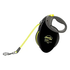 FLEXI pavadėlis Giant Professional L juostinis 10 m, geltonas