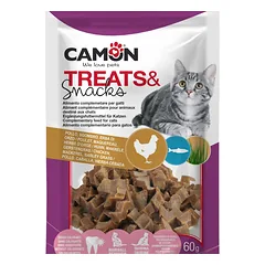 Camon Dental Snack gardumėlis katėms su vištiena, skumbre ir miežių žole, 60 g