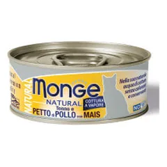 Monge Natural konservai su tunu, vištiena ir kukurūzais katėms