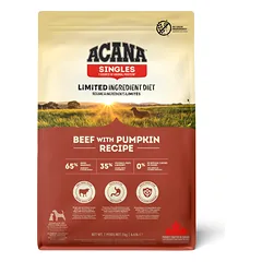 Acana Singles Beef with Pumpkin Recipe sausas pašaras šunims