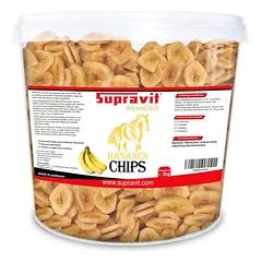 Supravit Bananenchips für Pferde Pferdeleckerlis knusprige Bananenscheiben