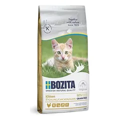 Bozita Kitten Grain free su vištiena, sausas maistas kačiukams, 400g — 2 nuotrauka