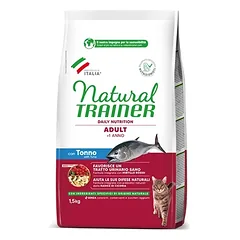 Natural Trainer Adult Cat sausas maistas katėms su tunu