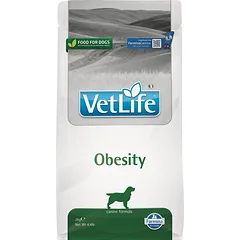 FARMINA Vet Life Obesity Dog 2 kg Dietinis visavertis sausas pašaras šunims skirtas cukraus apykaitai reguliuoti